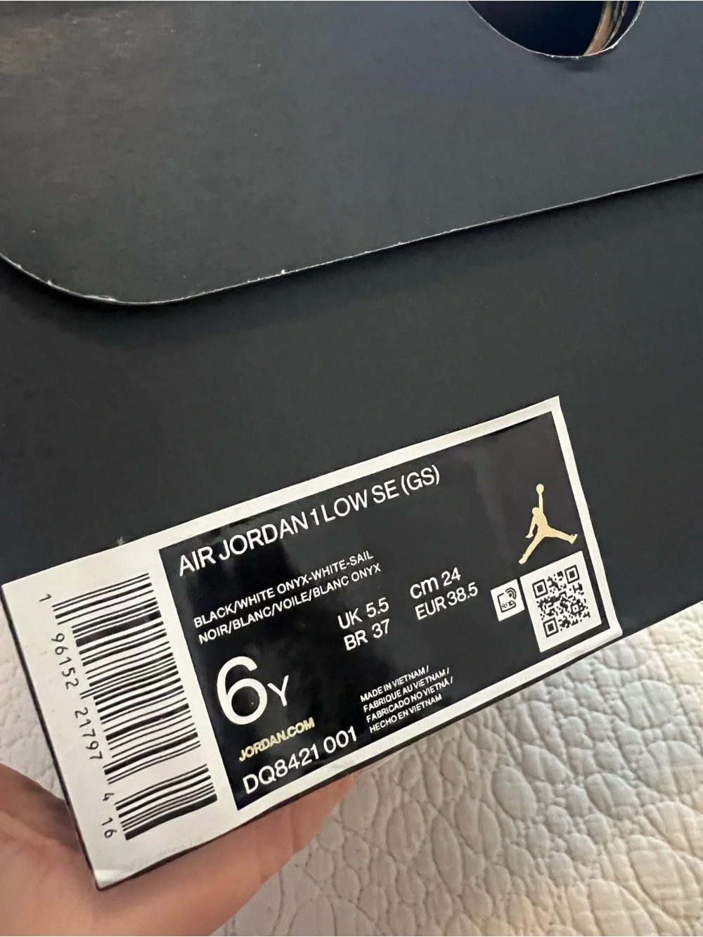 Air Jordan 1 Low SE Wear Away White Onyx